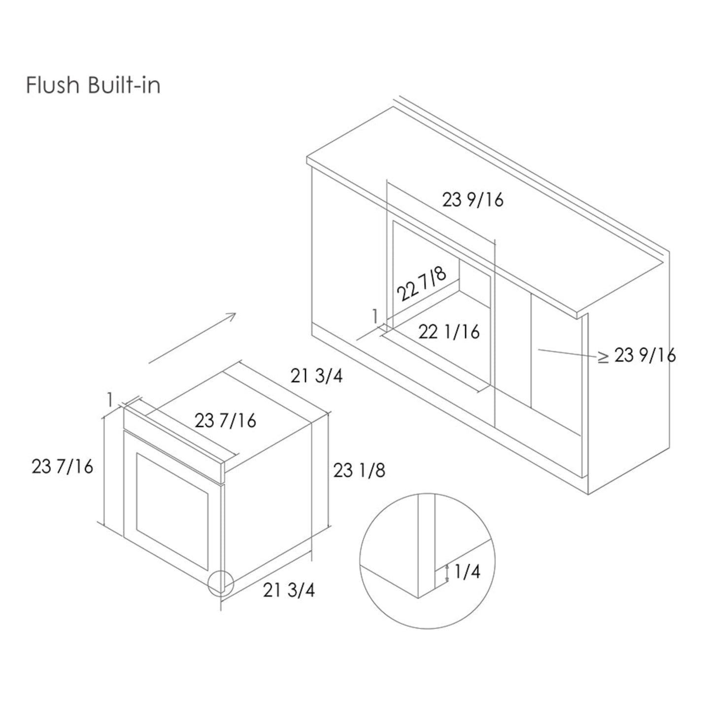 Fotile 24'' Built-in Stainless Steel Convection Oven