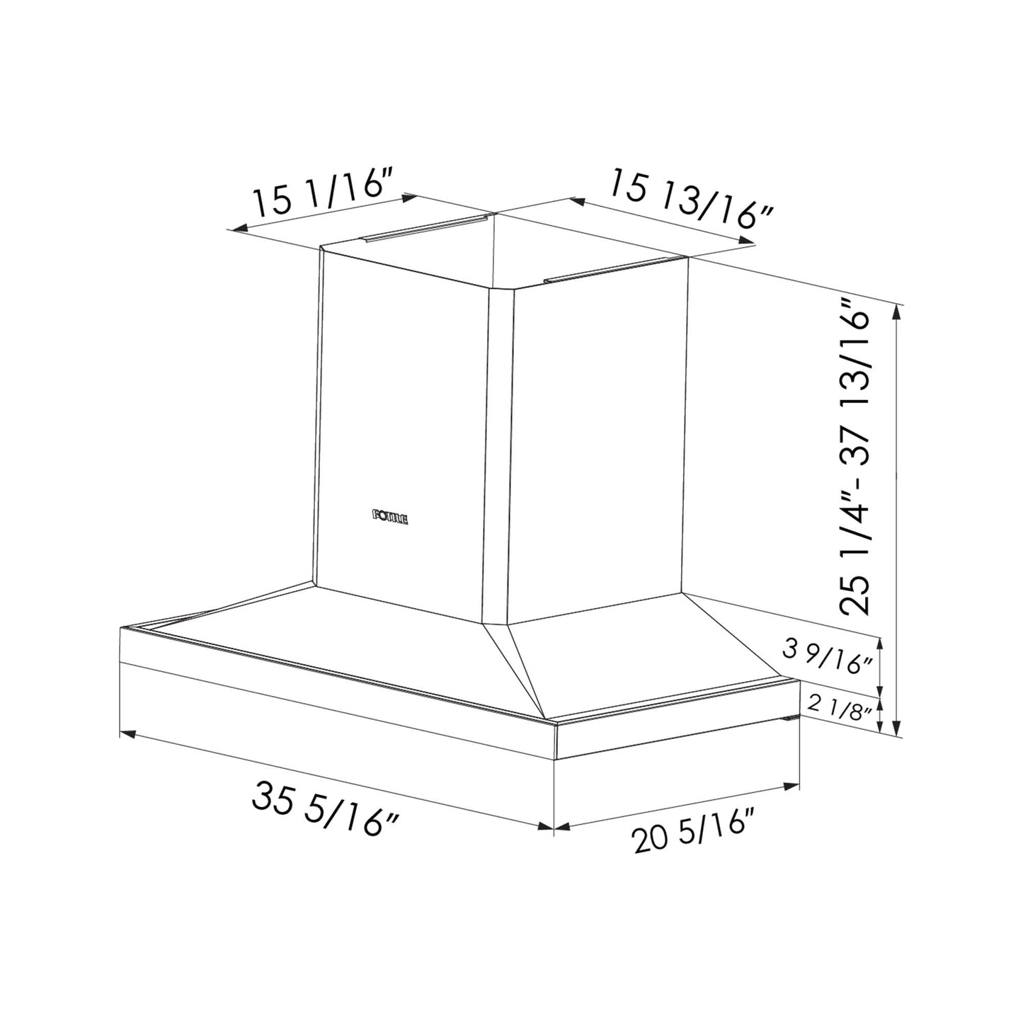 Fotile 36" Wall Mount Perimeter Vent Series