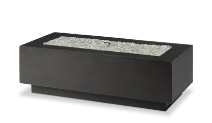 Outdoor Greatroom Cove 54" Linear Gas Fire Pit in Midnight Mist w/ Electronic Ignition (LP)