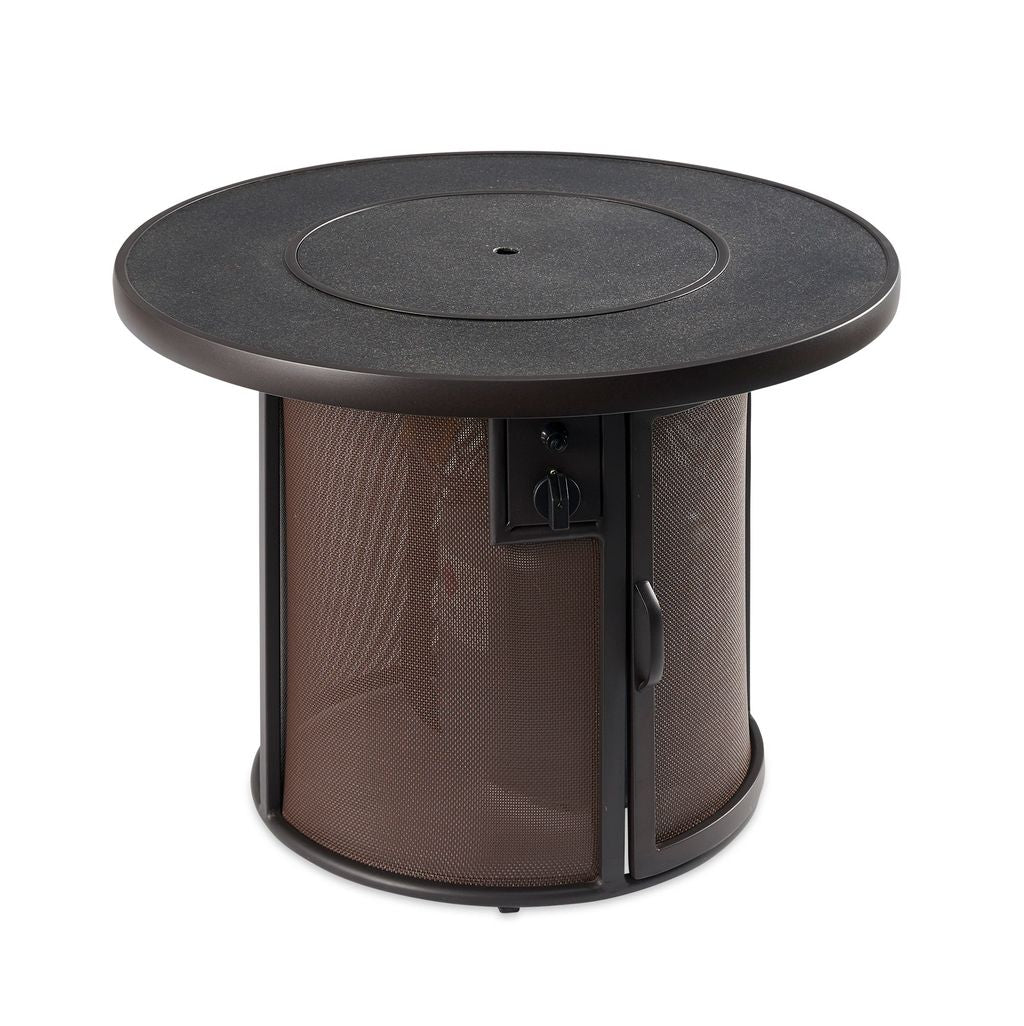 Outdoor Greatroom Stonefire Round Gas Fire Pit Table