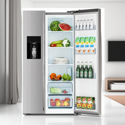 Kismile 36" Side By Side 20.01 Cu. ft. Built-in Refrigerator with Freezer & Ice Maker Included