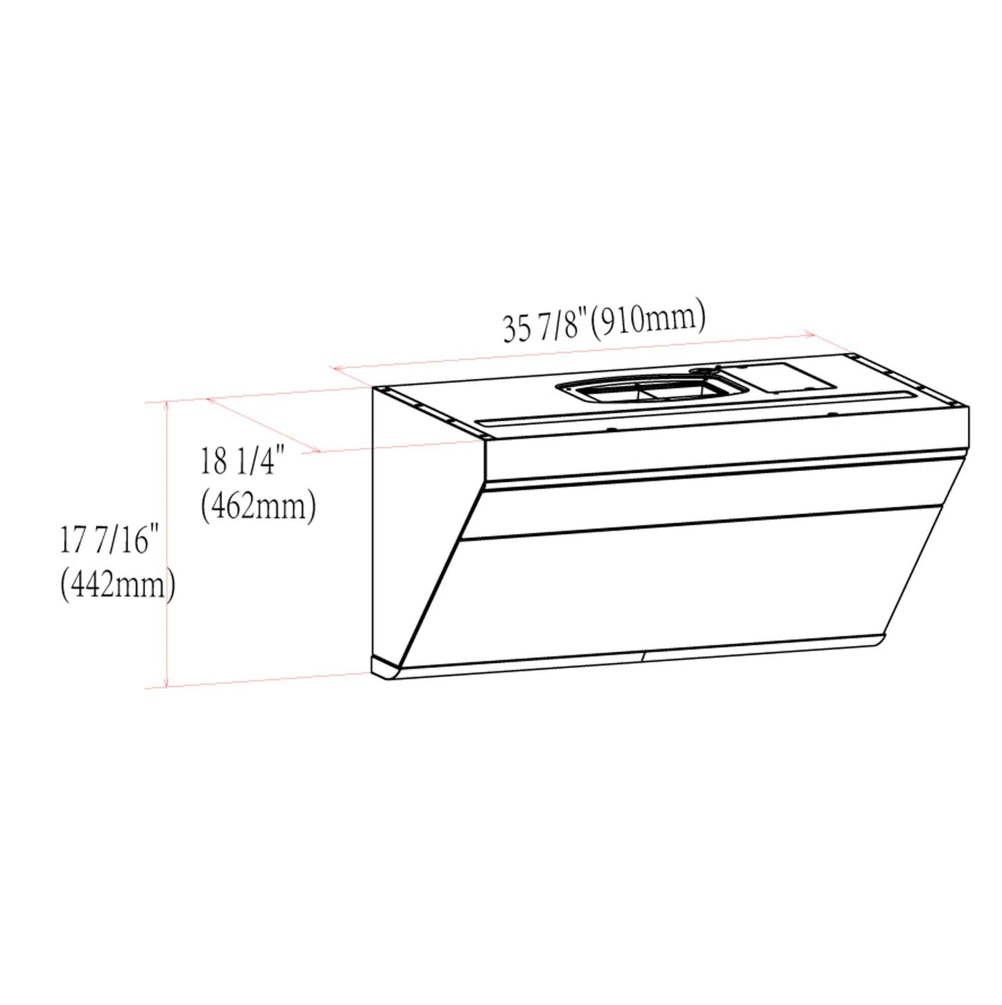 Fotile 30"/36" Under-Cabinet Wall Mount Classic Series
