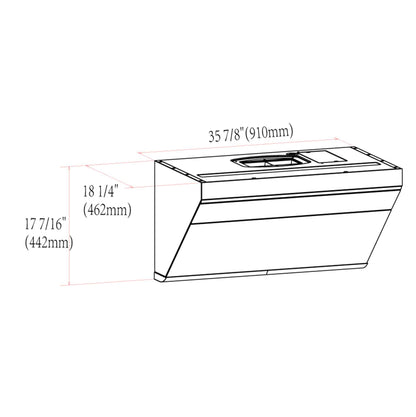 Fotile 30"/36" Under-Cabinet Wall Mount Classic Series