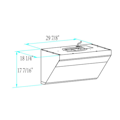 Fotile 30"/36" Under-Cabinet Wall Mount Classic Series