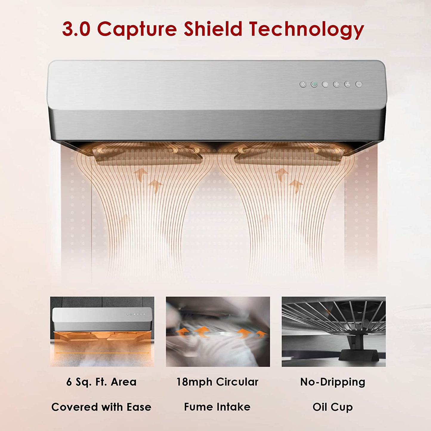 Fotile Under-Cabinet Convertible Pixie Air Series 30"