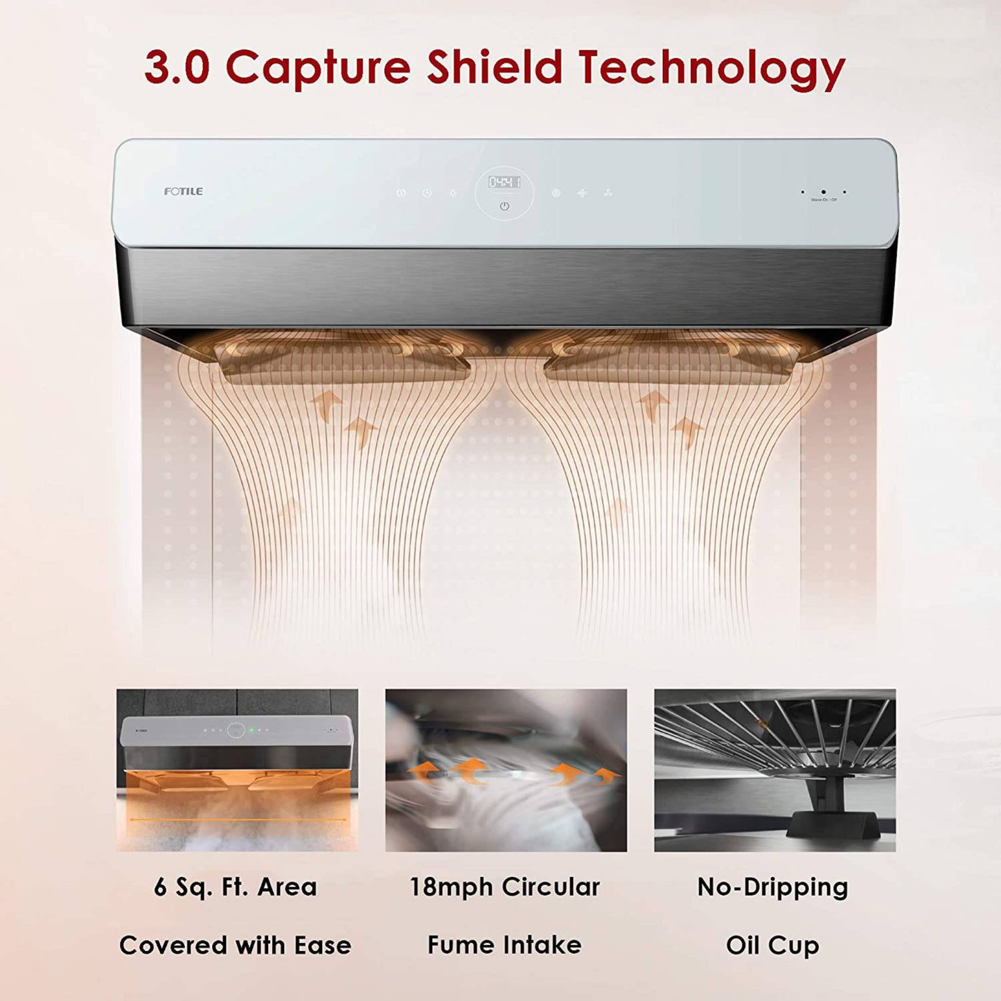 Fotile 30"/36" Under-Cabinet Convertible Pixie Air Series