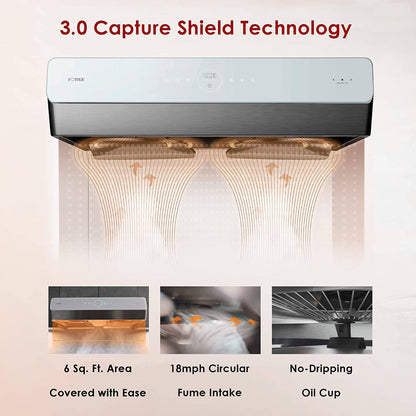 Fotile 30"/36" Under-Cabinet Convertible Pixie Air Series