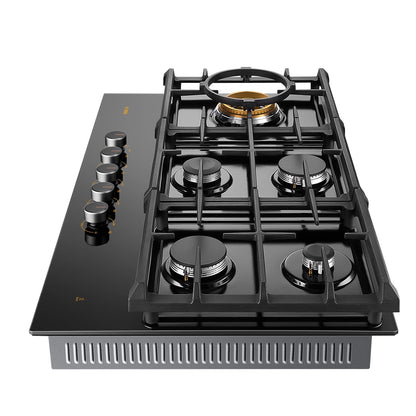 Fotile 36" Anti-glare Glass Tri-Ring Gas Cooktop Series