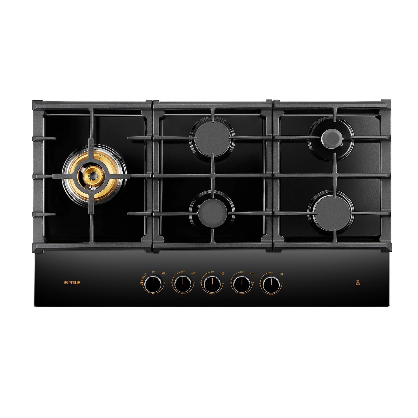 Fotile 36" Anti-glare Glass Tri-Ring Gas Cooktop Series