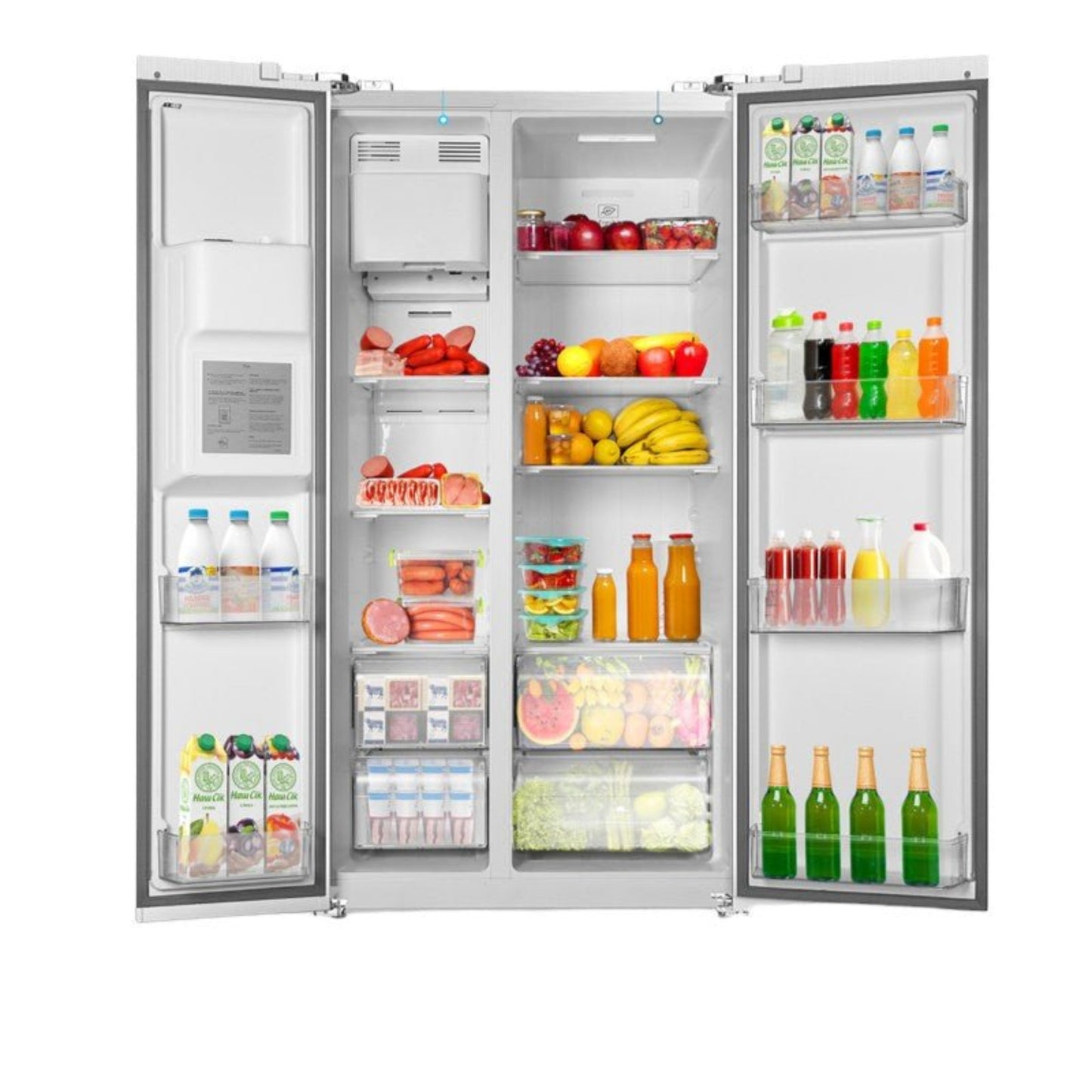 Kismile 36" Side By Side 20.01 Cu. ft. Built-in Refrigerator with Freezer & Ice Maker Included