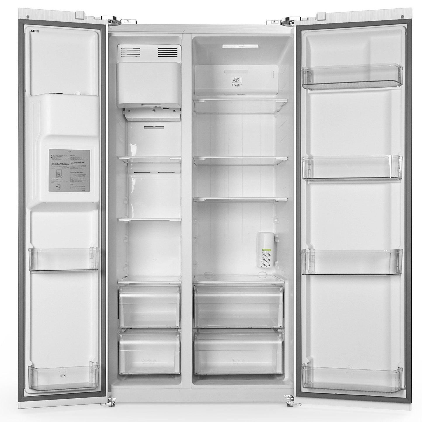 Kismile 36" Side By Side 20.01 Cu. ft. Built-in Refrigerator with Freezer & Ice Maker Included