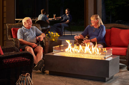 Outdoor Greatroom Cove 54" Linear Gas Fire Pit in Midnight Mist w/ Electronic Ignition (LP)