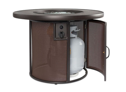 Outdoor Greatroom Stonefire Round Gas Fire Pit Table