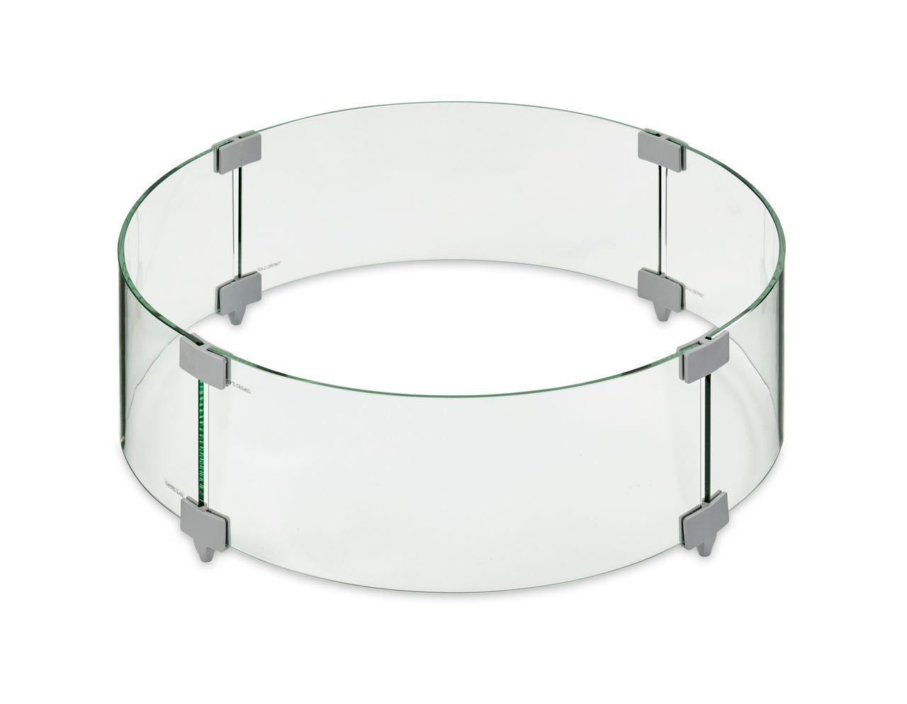Outdoor Greatroom Round Glass Wind Guard for 20" Burner: 24.125" x 7"