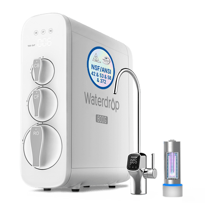 800 GPD Tankless RO System with UV Sterilizing Light - Waterdrop G3P800