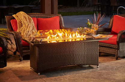 Outdoor Greatroom Balsam Montego Linear Gas Fire Pit Table