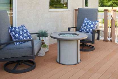 Outdoor Greatroom Stonefire Round Gas Fire Pit Table
