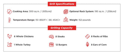 Primo Ceramic Oval All-In-One Charcoal Grill