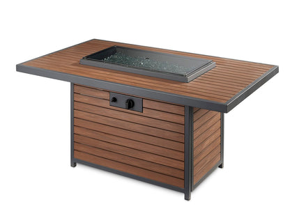 Outdoor Greatroom Kenwood Umber Brown Gas Fire Pit Table