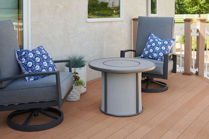 Outdoor Greatroom Stonefire Round Gas Fire Pit Table