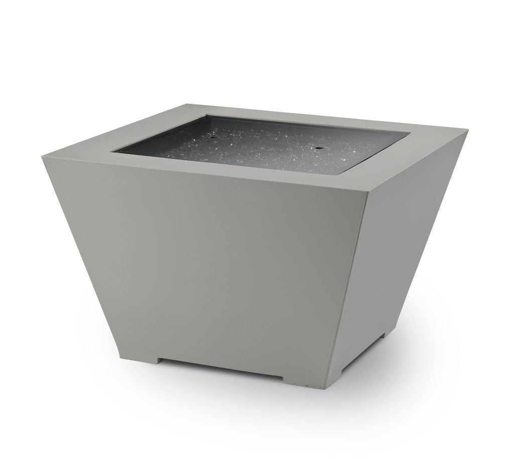 Outdoor Greatroom Cove 38" Trapezoid Gas Fire Pit in Natural Grey