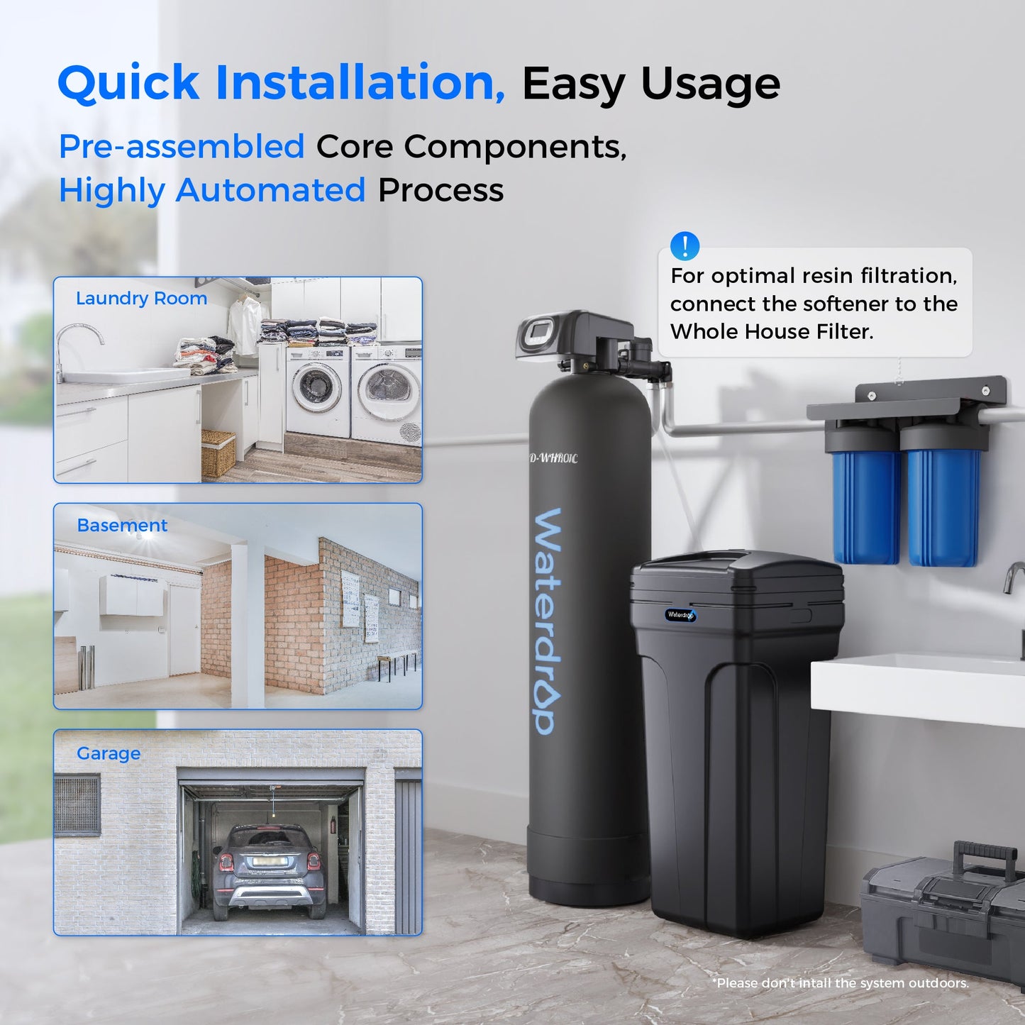 Waterdrop Water Softener System
