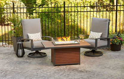 Outdoor Greatroom Kenwood Umber Brown Gas Fire Pit Table