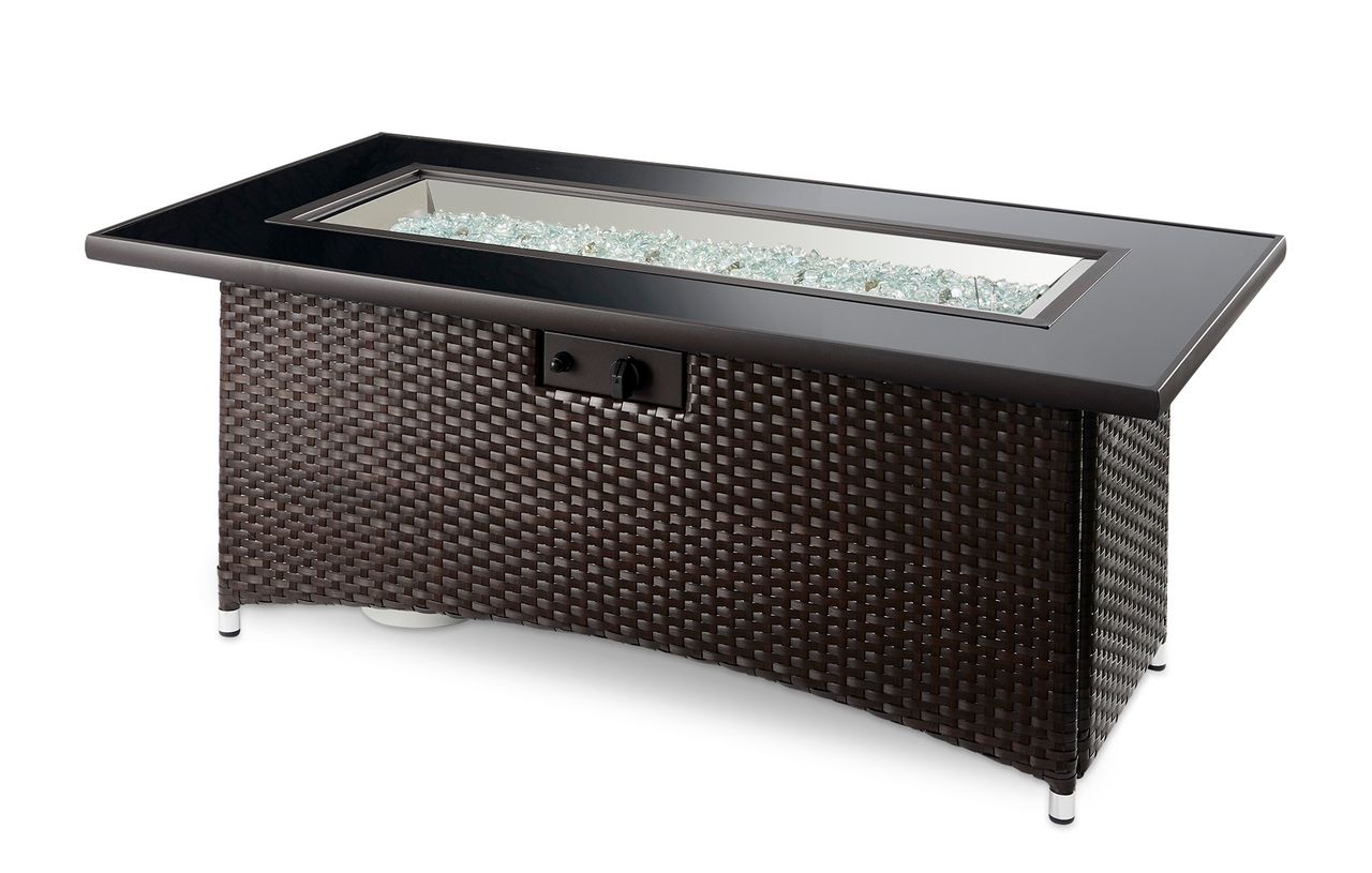 Outdoor Greatroom Balsam Montego Linear Gas Fire Pit Table