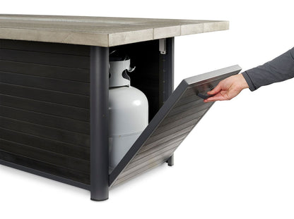 Outdoor Greatroom Cedar Ridge Linear Gas Fire Pit Table