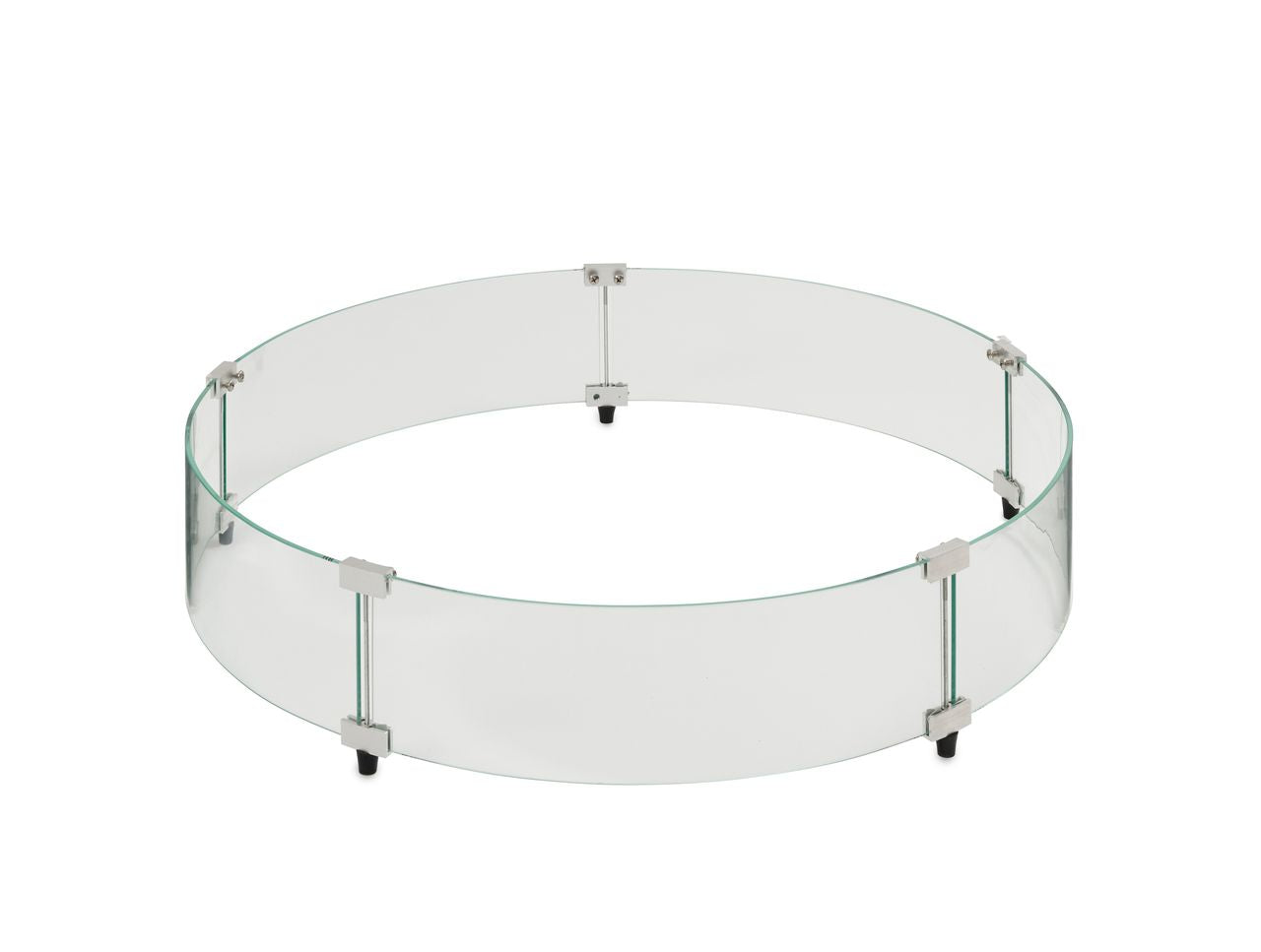 Outdoor Greatroom Round Glass Wind Guard for 30" Burner: 34.875" x 7"