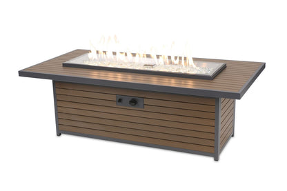 Outdoor Greatroom Kenwood Umber Brown Gas Fire Pit Table