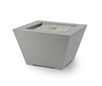 Outdoor Greatroom Cove 38" Trapezoid Gas Fire Pit in Natural Grey