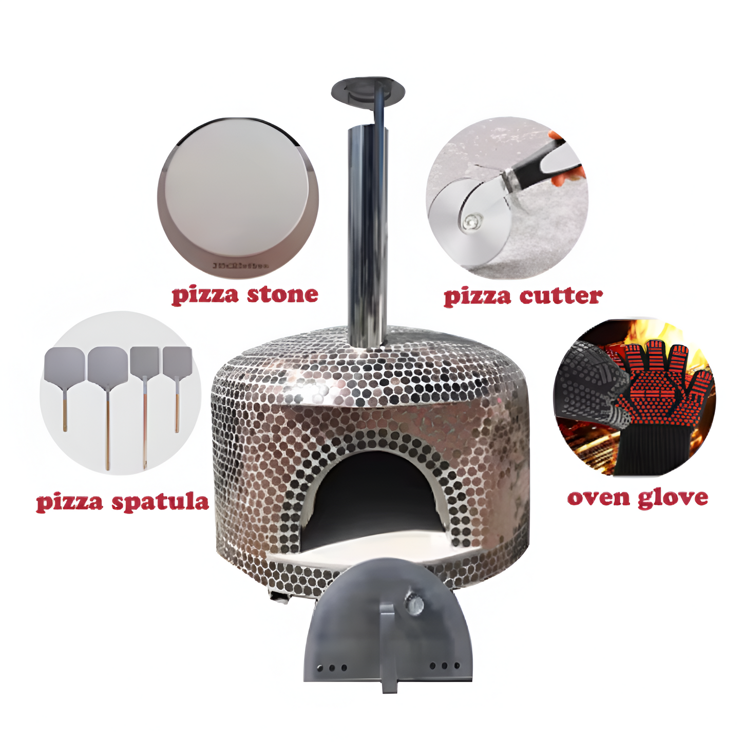 AurumForno Mosaico Brick Pizza Oven
