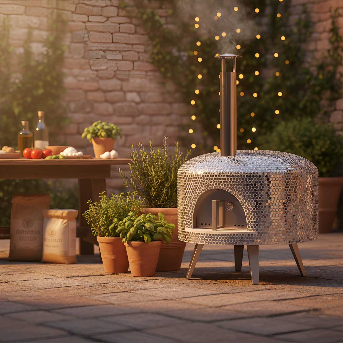 AurumForno Mosaico Brick Pizza Oven