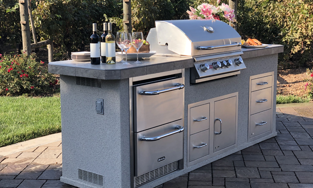Bull Outdoor 30" Angus Drop In Grill w/light - 4 Burner / 75,000 BTU's