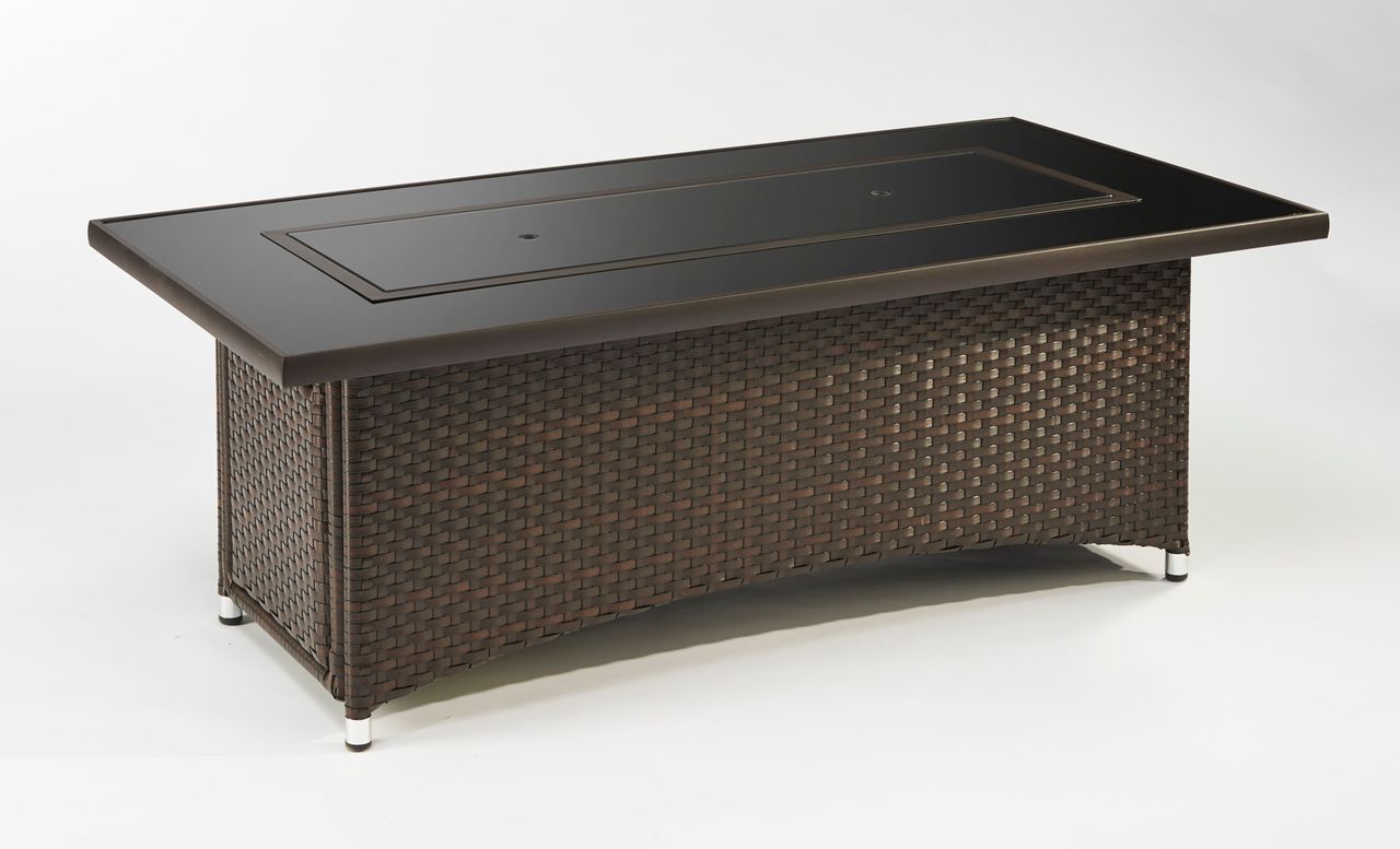 Outdoor Greatroom Balsam Montego Linear Gas Fire Pit Table