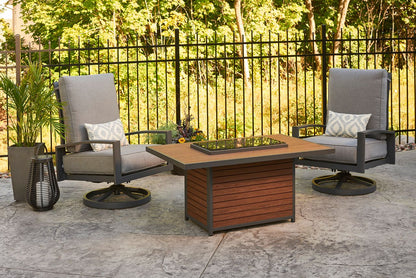 Outdoor Greatroom Kenwood Umber Brown Gas Fire Pit Table