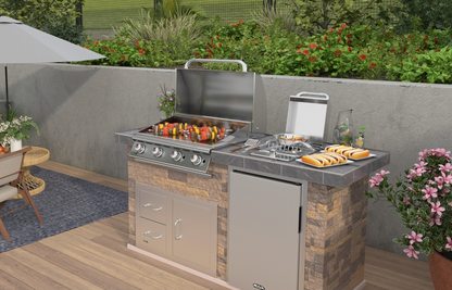 Bull Outdoor 30" Professional Griddle Drop In - 4 Burner / 60,000 BTU's
