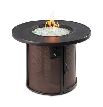 Outdoor Greatroom Stonefire Round Gas Fire Pit Table