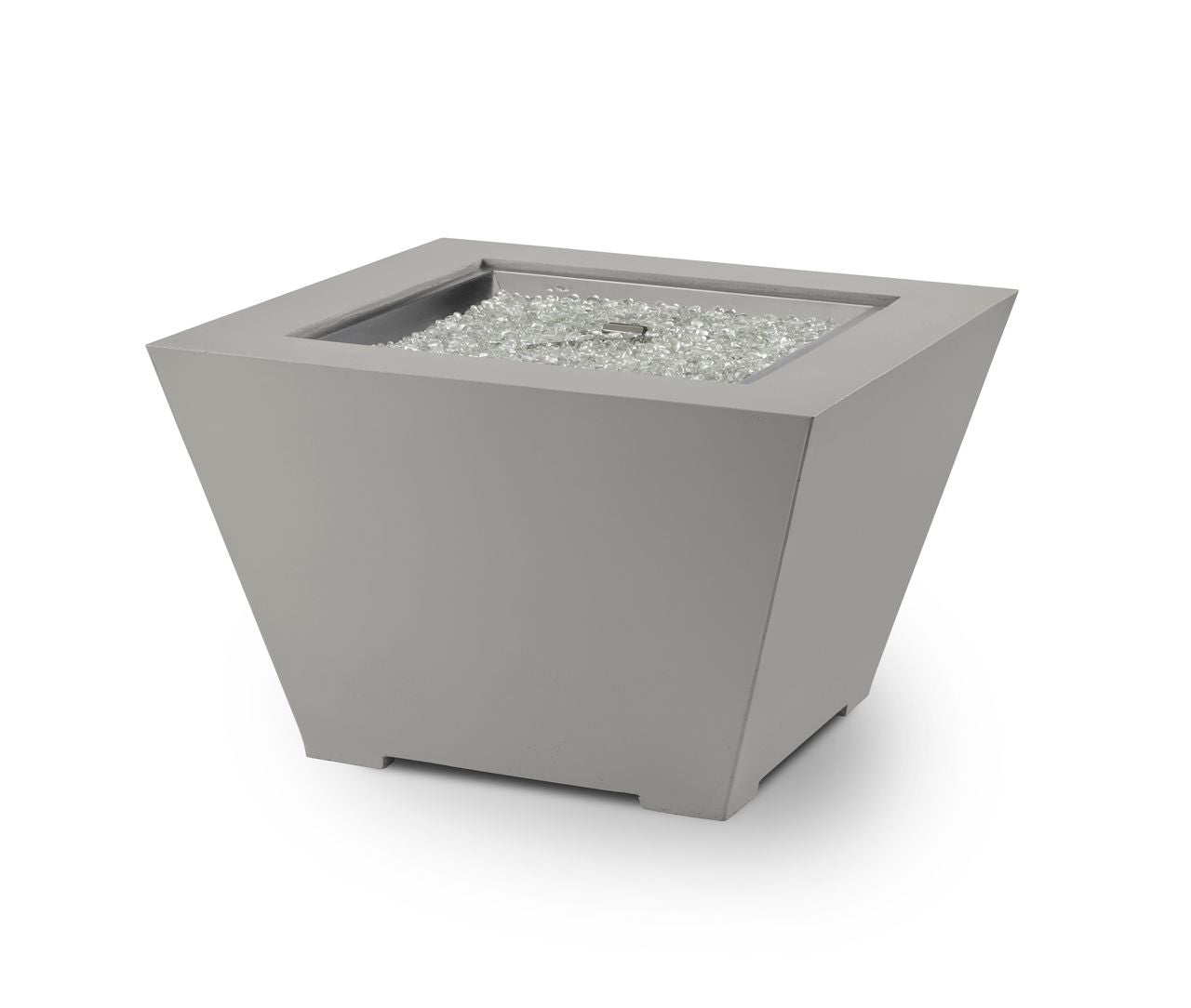 Outdoor Greatroom Cove 38" Trapezoid Gas Fire Pit in Natural Grey
