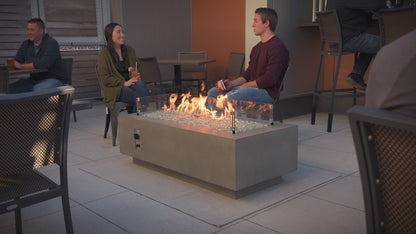 Outdoor Greatroom Cove 54" Linear Gas Fire Pit in Midnight Mist w/ Electronic Ignition (LP)