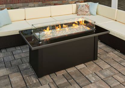 Outdoor Greatroom Monte Carlo Linear Gas Fire Pit Table