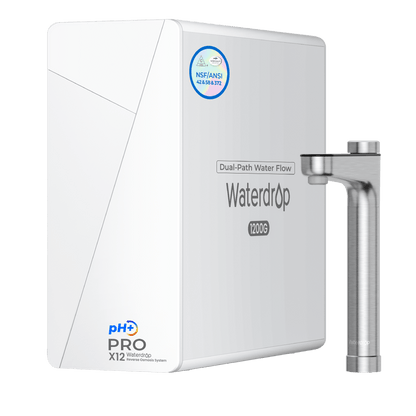 Waterdrop X Series Dual Flow Reverse Osmosis System, X12-PRO