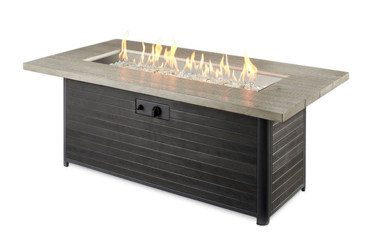 Outdoor Greatroom Cedar Ridge Linear Gas Fire Pit Table