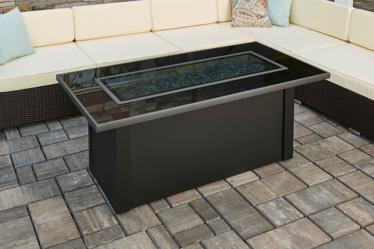 Outdoor Greatroom Monte Carlo Linear Gas Fire Pit Table